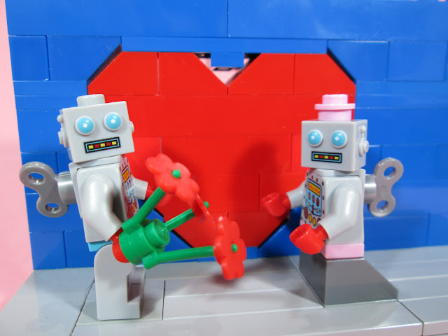 MOC LEGO Robots - dia dos namorados
