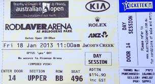 Australian Open Tennis Australian Open Ticket