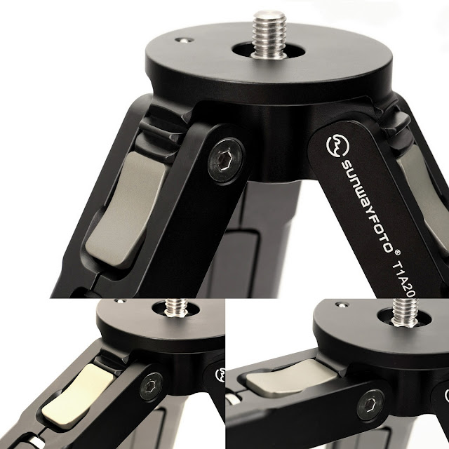 Sunwayfoto T1A20 leg angle positions