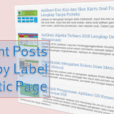 Cara Membuat Recent Posts by Label on Static Page Blogger AMP HTML