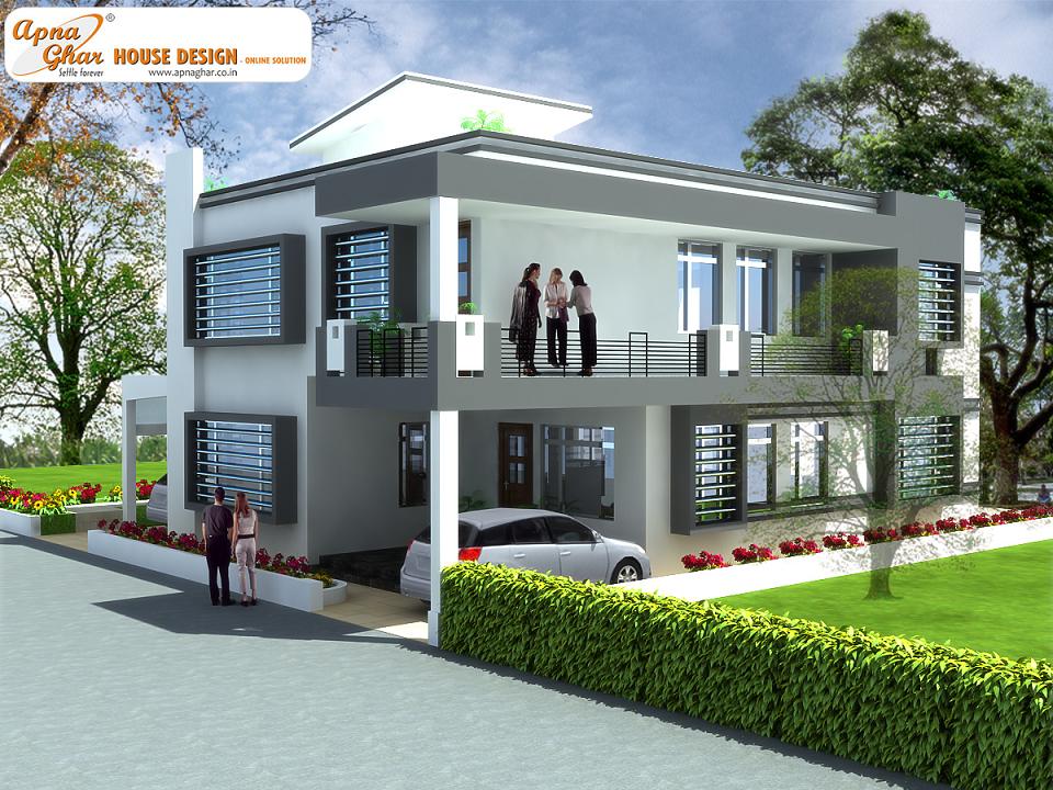 4 Bedrooms Duplex House Design in 324m2 (18m X 18m) | Bill House Plans
