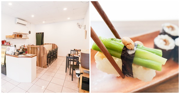 台中西區蔬壽司隱藏在巷弄裡面，美味的素食壽司有多種選擇