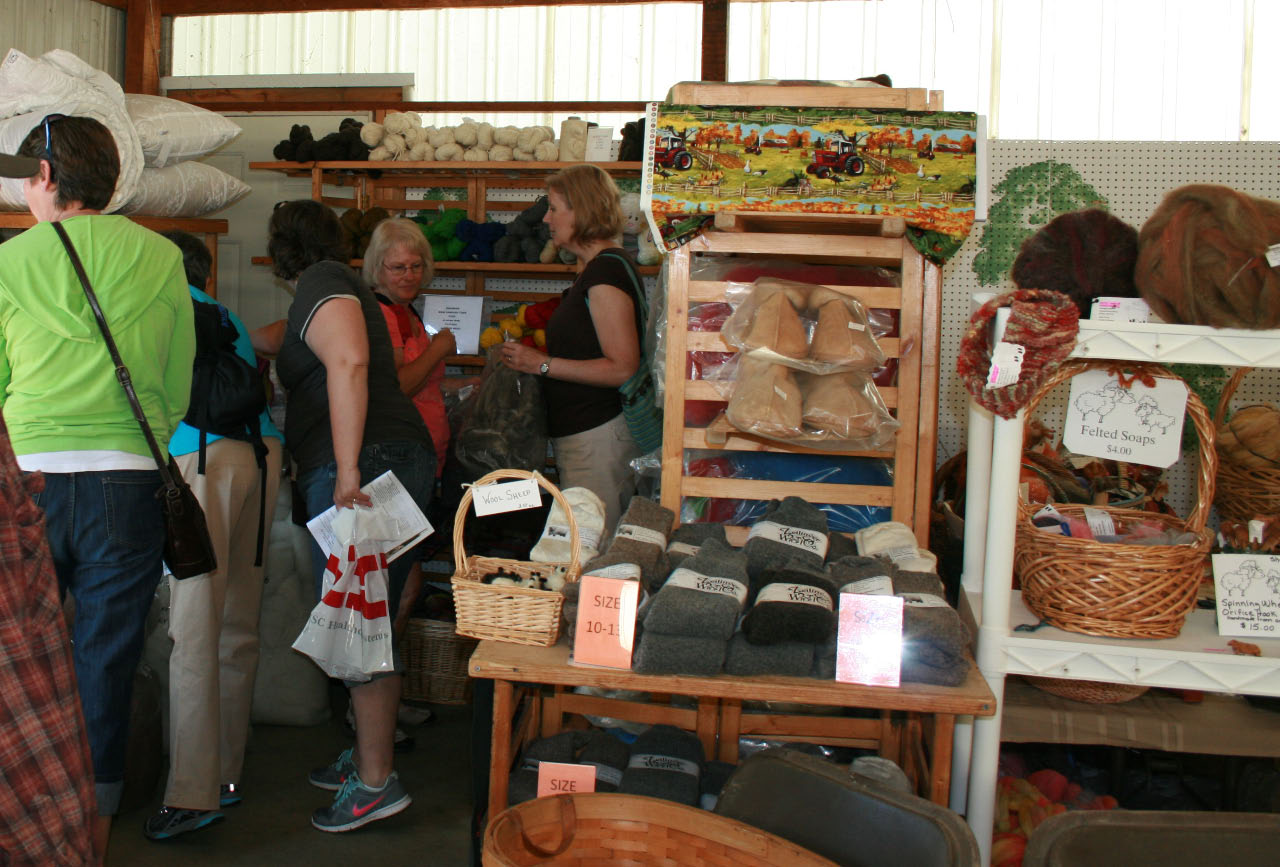 The Coffman Spinning C Fiber at Fineview Acres Michigan Fiber Festival