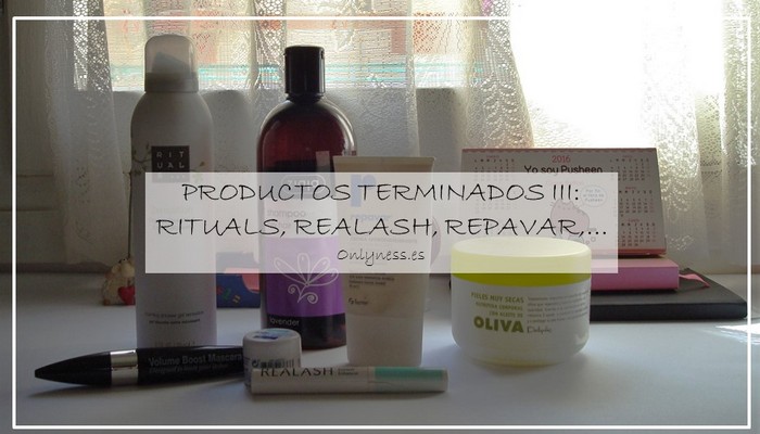 Productos terminados, rituals, realash, repavar Productos terminados, rituals, realash, repavar