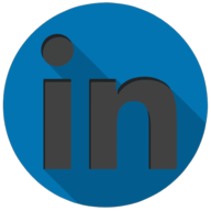 linkedin colorful button
