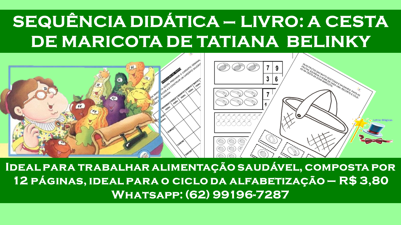 Plano De Aula A Cesta Da Dona Maricota Educação Infantil