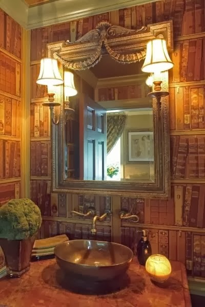 Eye For Design: Decorating Traditional, Old World Style Powder Rooms