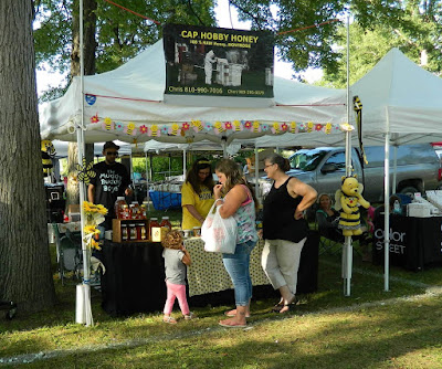 Local honey at Montrose Blueberry Festival Michigan