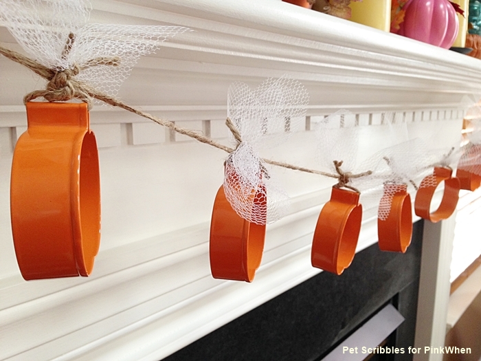 Pumpkin Cookie Cutter Garland by Pet Scribbles for PinkWhen