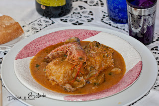 Bacalao con Almejas y Langostinos