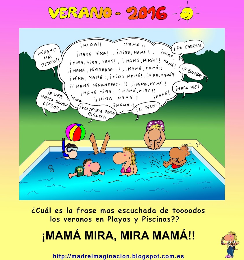 La frase del verano que madres y padres oimos hasta la saciedad año tras año durante la época estival