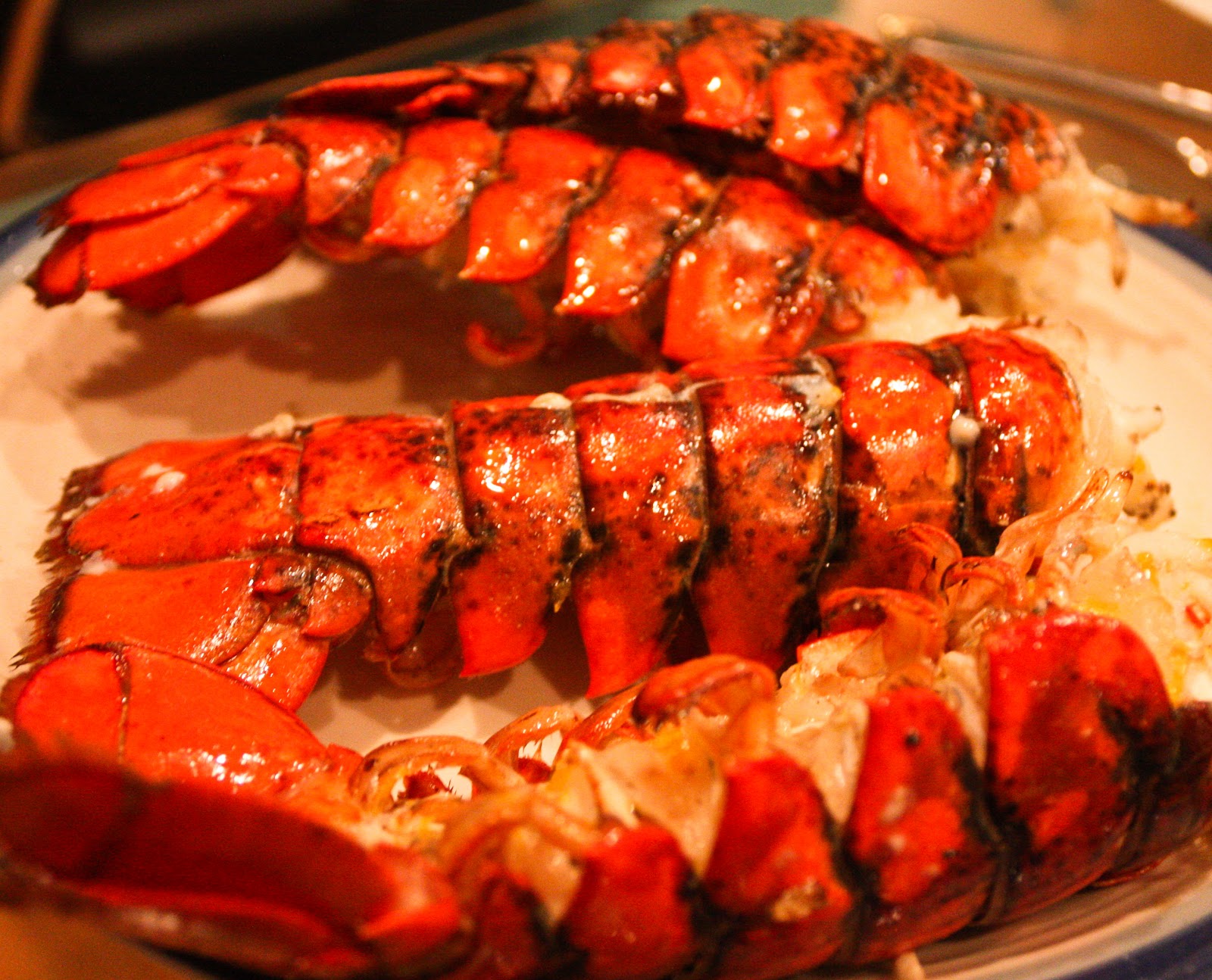 The Effervescent Oenophile Grilled Lobster Tails with Meyer Lemon Vinaigrette