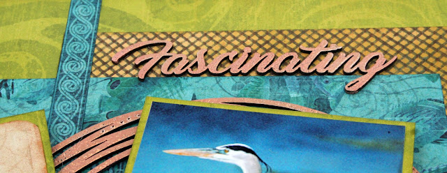 Tropical Travelogue 12 x 12 scrapbook layout for Graphic 45