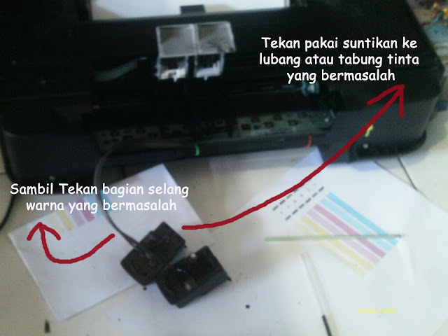 cartridge yang dikeluarkan dari printer