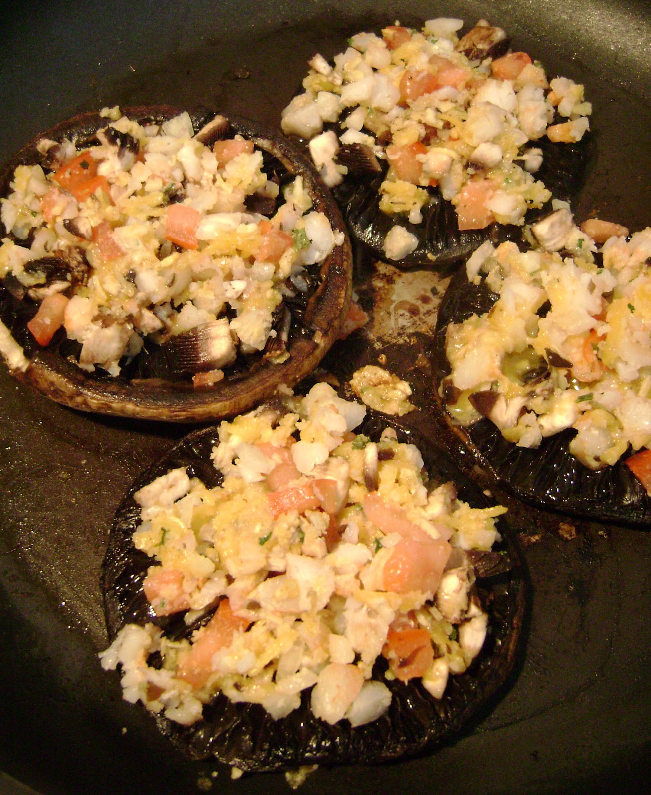 Jo and Sue Shrimp Stuffed Portabellos