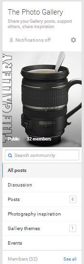 Google Plus community threads
