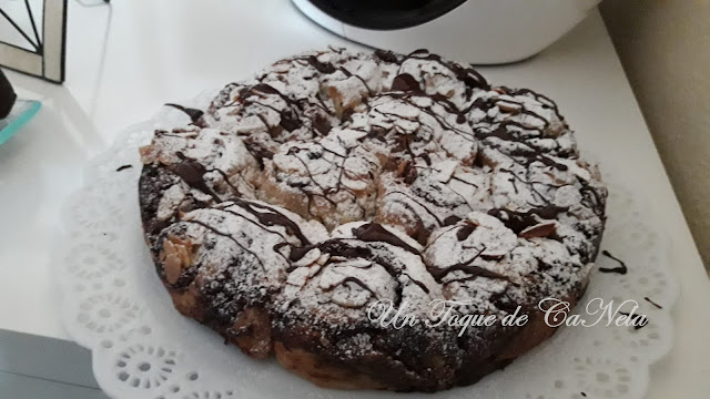 Pastel De Rosas De Hojaldre Rellenas
