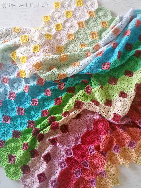 Lightfall Blanket Crochet Pattern by Susan Carlson of Felted Button