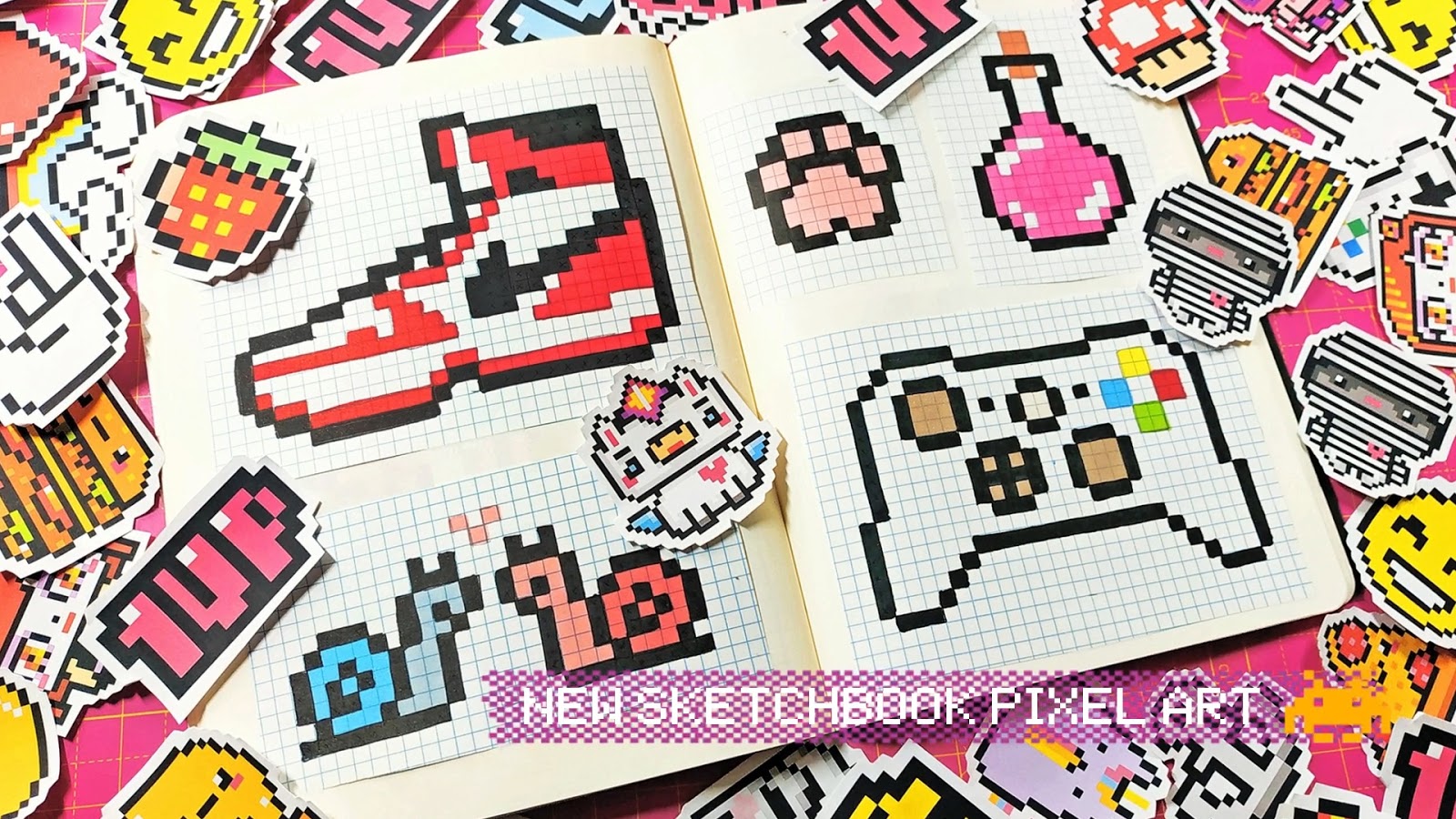 Handmade Pixel Art Sketchbook pixelart