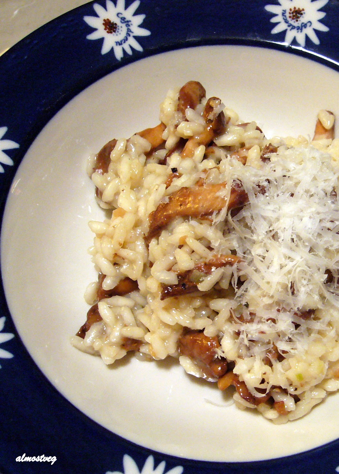 Chanterelle mushroom risotto