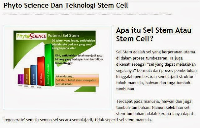 PhytoScience Double Stemcell: Apa Itu DOUBLE STEMCELL