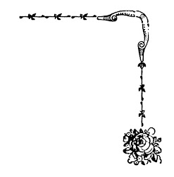 corner border rose flourish digital crafting clip designs clipart scrapbooking