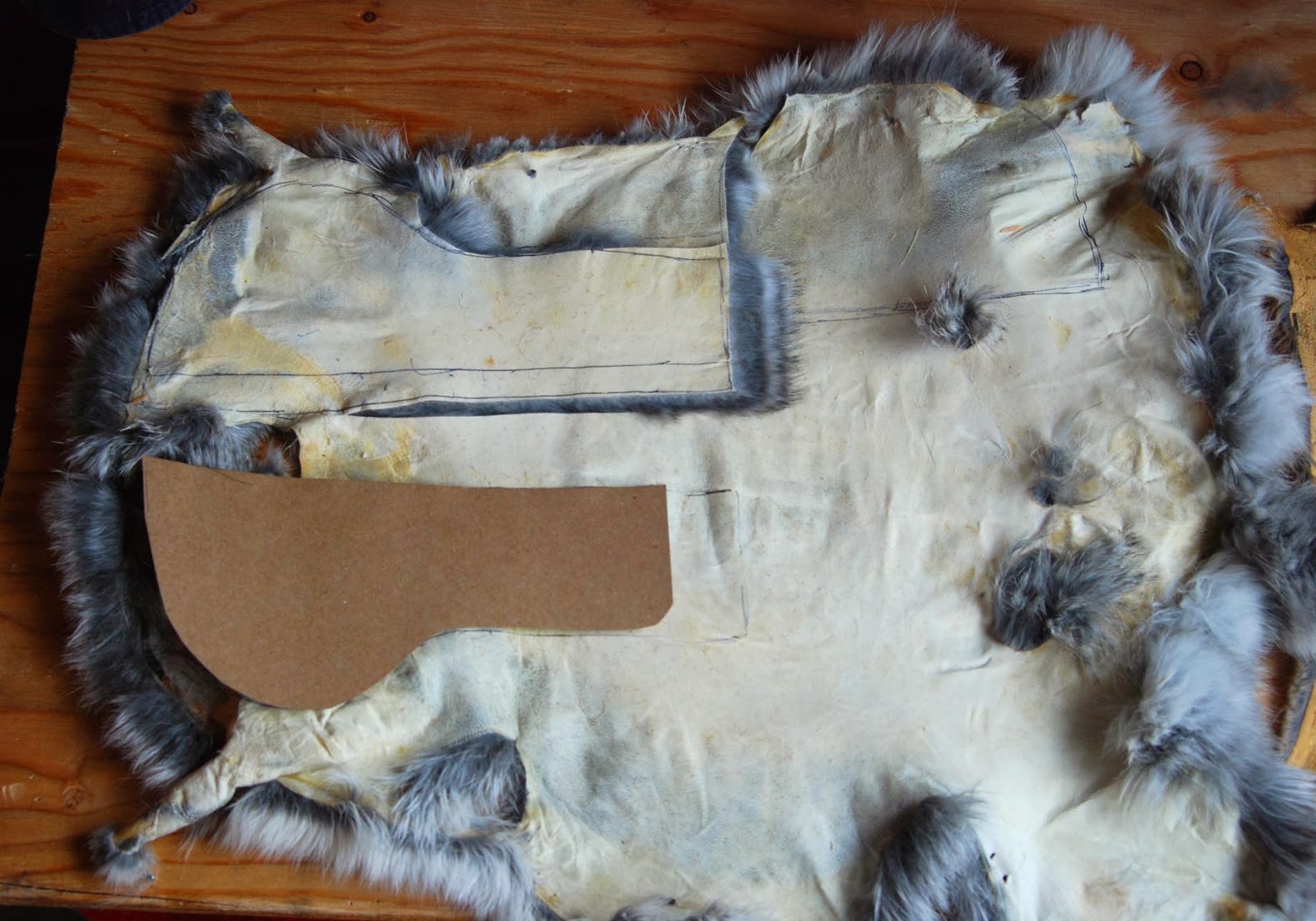 Applegarth Farm Making a Rabbit Fur Hat