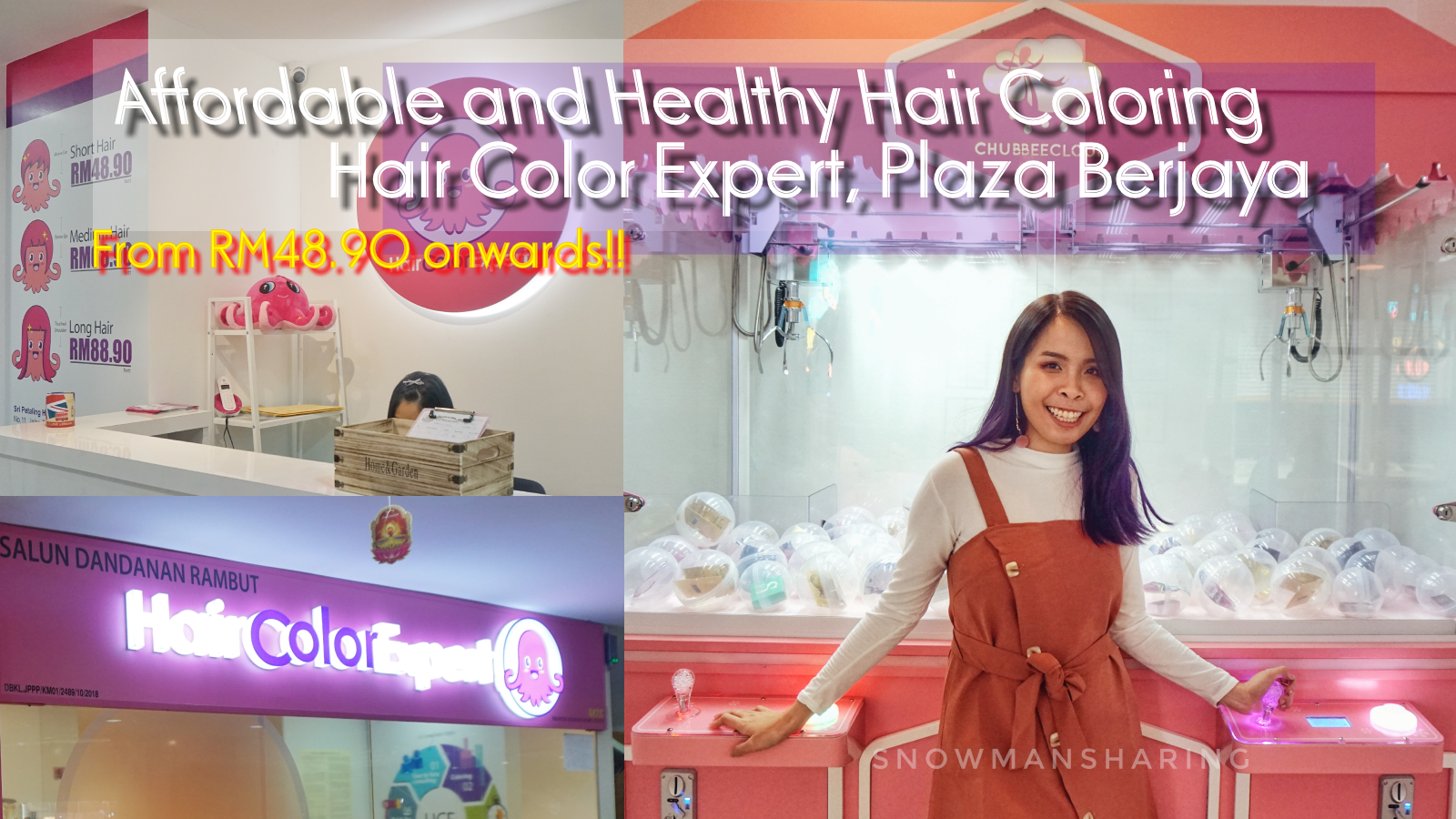 Affordable and Healthy Hair Coloring Journey with Hair Color Expert, Plaza  Berjaya | Snowman · Sharing