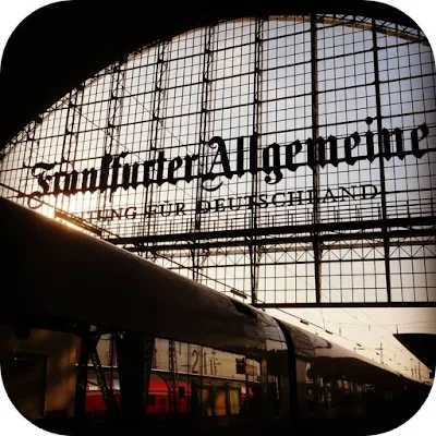 Christmas in Stuttgart - Taking the train from Frankfurt