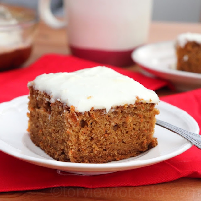 carrot cake with cream cheese icing