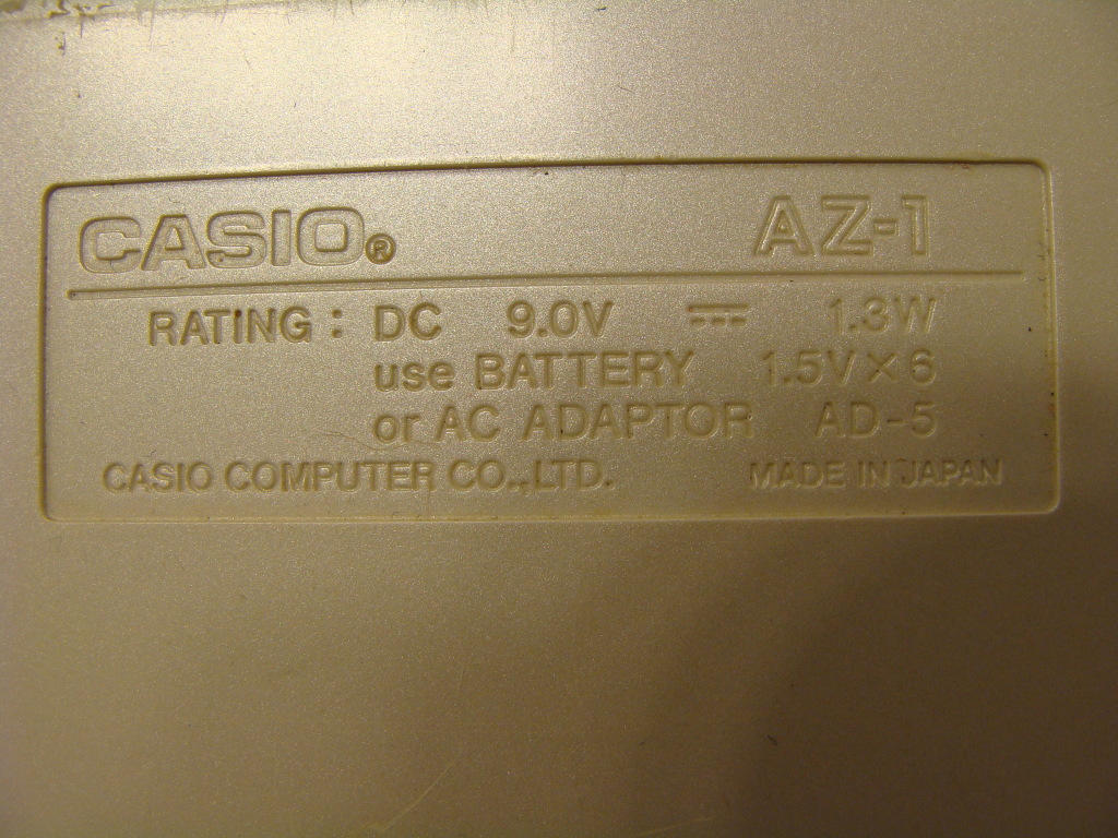 MATRIXSYNTH Casio AZ1 Keytar Guitar Polyphonic Keyboard +Case