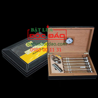 Hộp đựng xì gà, dao cắt xì gà, bật lửa Cohiba cao cấp (4 mẫu) Hop-dung-bat-lua-dao-cat-xi-ga-cohiba-T12g