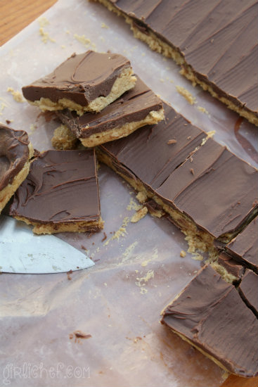 Chocolate Peanut Butter Squares - All Roads Lead to the Kitchen