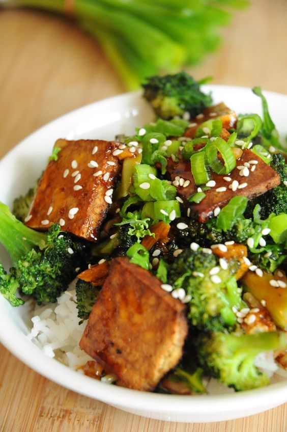 Tofu Teriyaki Bowl with Broccoli & Peppers The Country Cook Easy Recipes