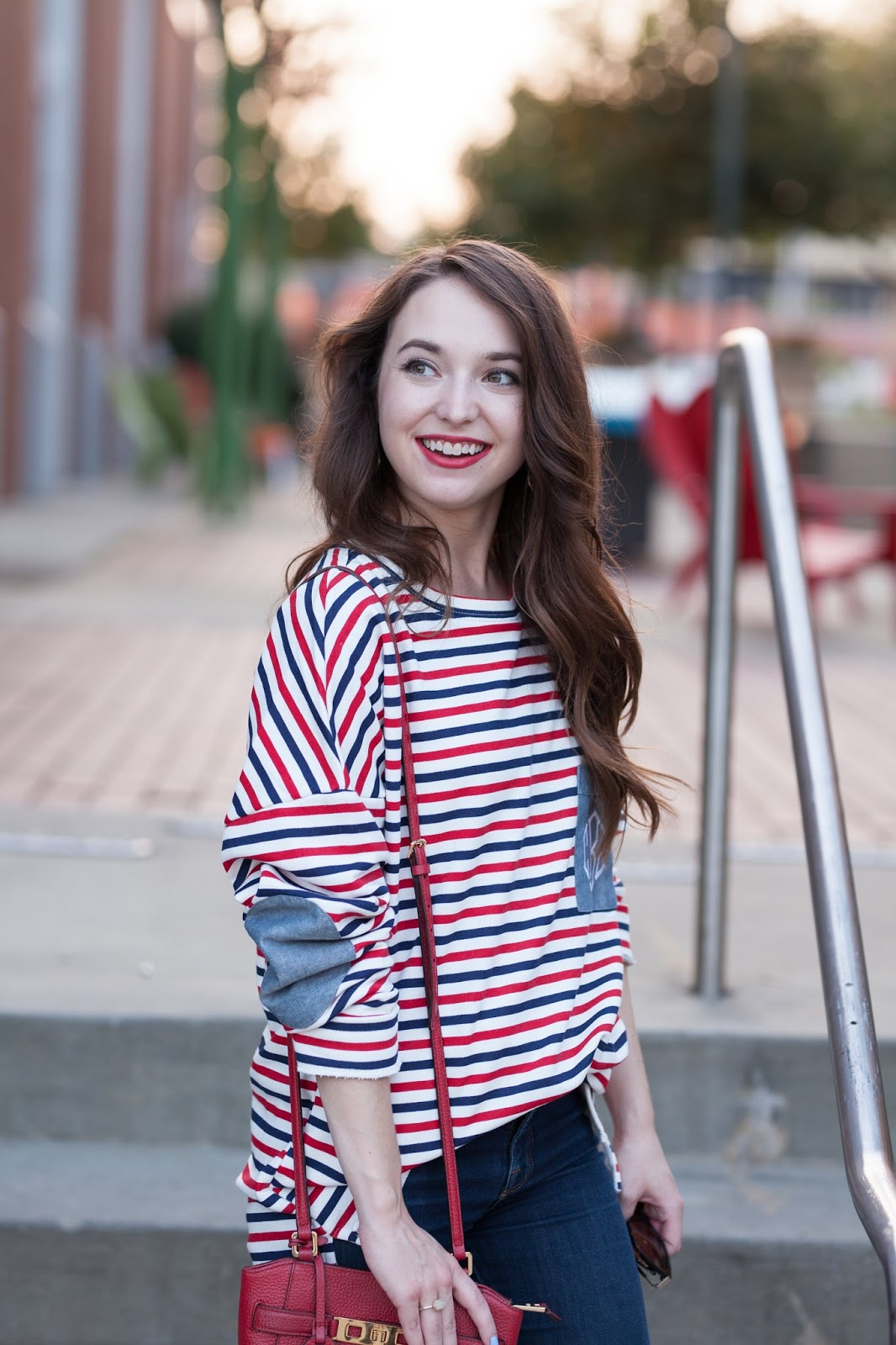 Striped Monogrammed Tunic | Caralina Style
