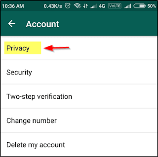 Account - Privacy