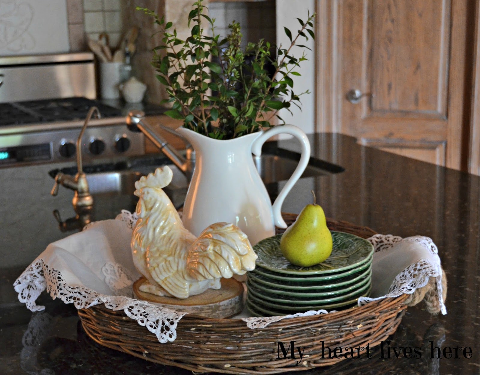 Rooster Basket Kitchen Decor Ebay Rooster Basket Kitchen Decor Ebay