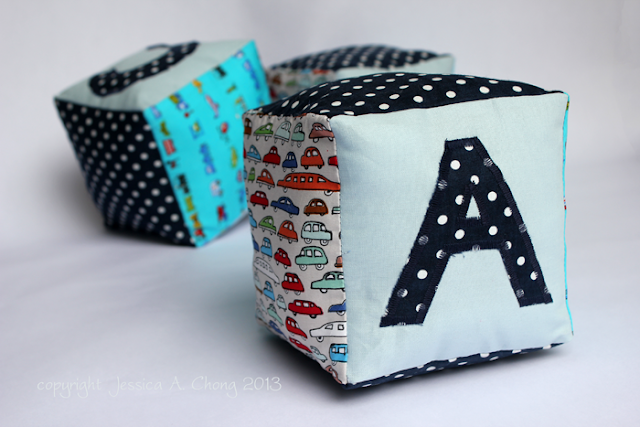 fabric baby blocks