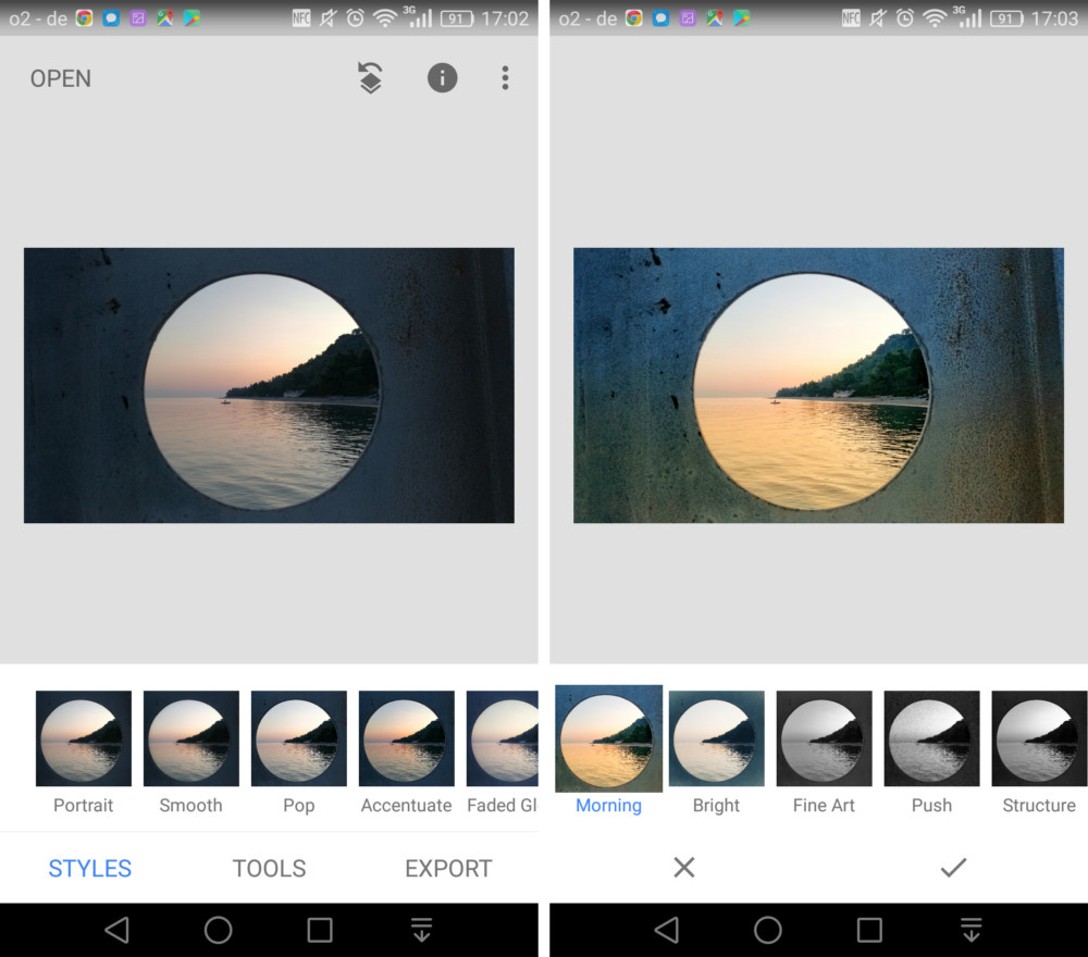 Google Snapseed 2.18 includes a fresh UI for faster editing and 11 new