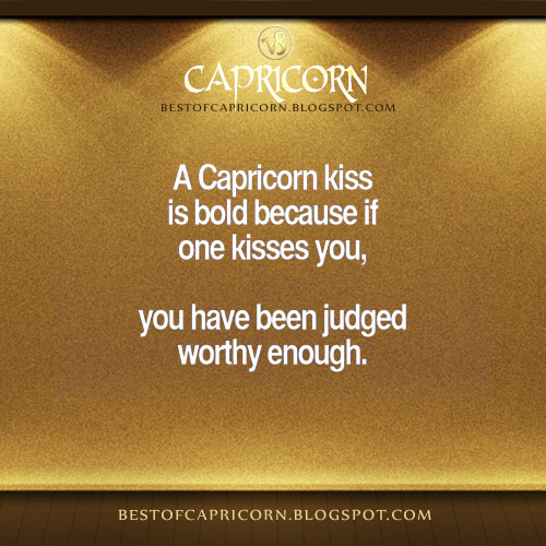 Capricorn Kiss Capricorn Life Capricorns Rock!