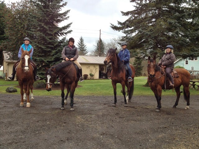 Sunday riding with the ladies and our ponies!