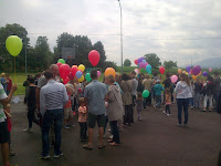 Prestation lâcher ballons hélium : AD HOC SONO, Alsace, Haut-Rhin, Colmar, Obermorschwihr.