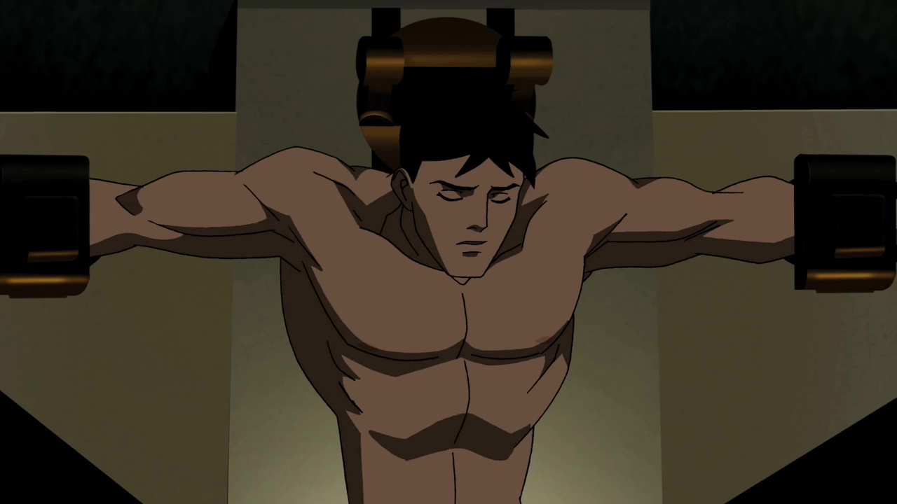 Superboy Shirtless in "Bereft" .
