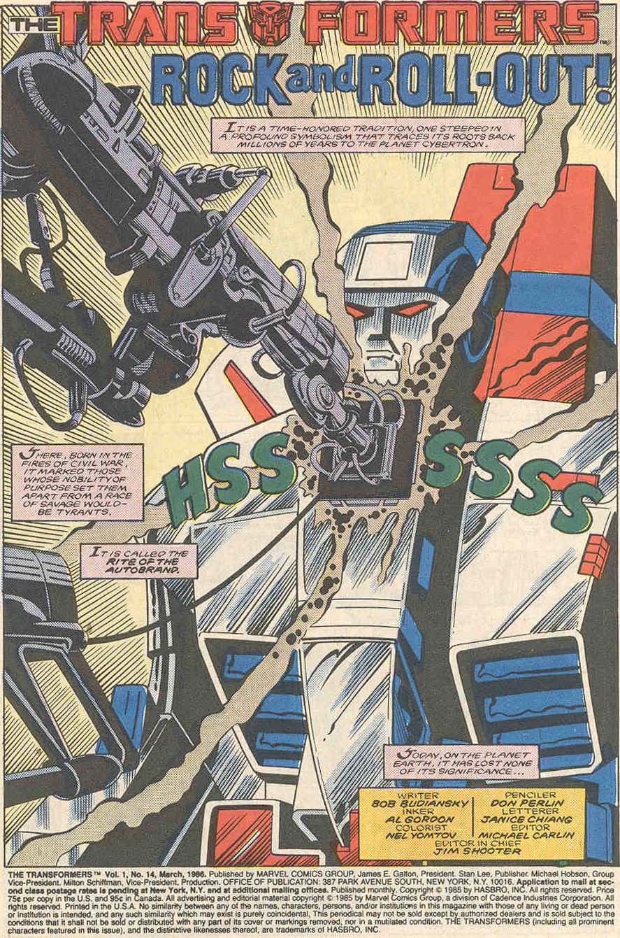 Read online The Transformers (1984) comic -  Issue #14 - 2