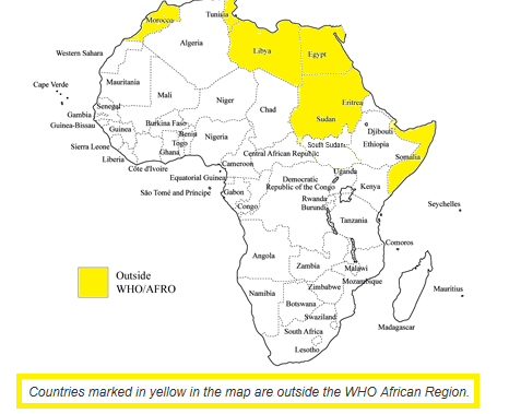 According to WHO African Region, Nigeria and South Africa have the highest fatality rates.