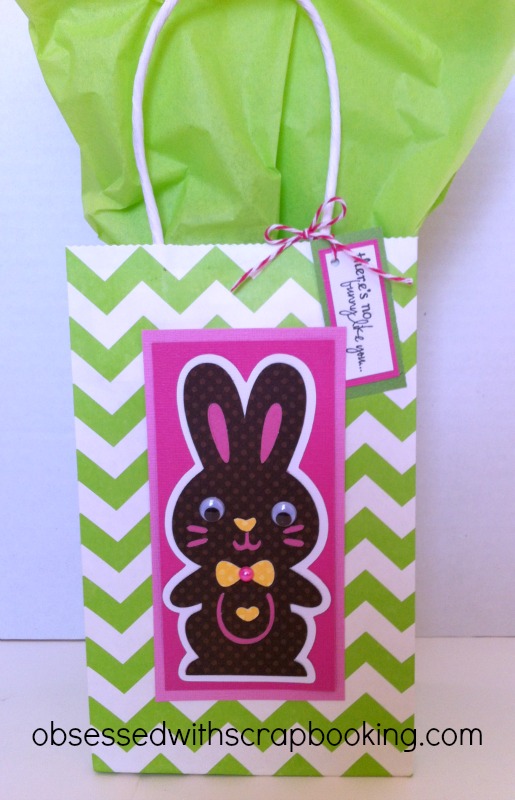 Obsessed with Scrapbooking Quick Easter Treat Bag