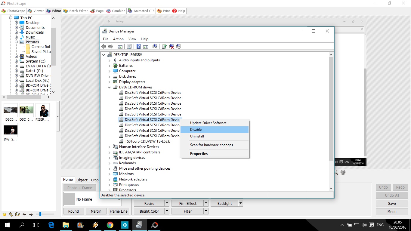 Cara menghilangkan Drive BDROM Drive Pada Windows 8