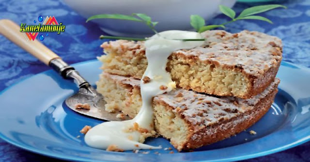 Pastel de Almendras y Crema de Chocolate Blanco