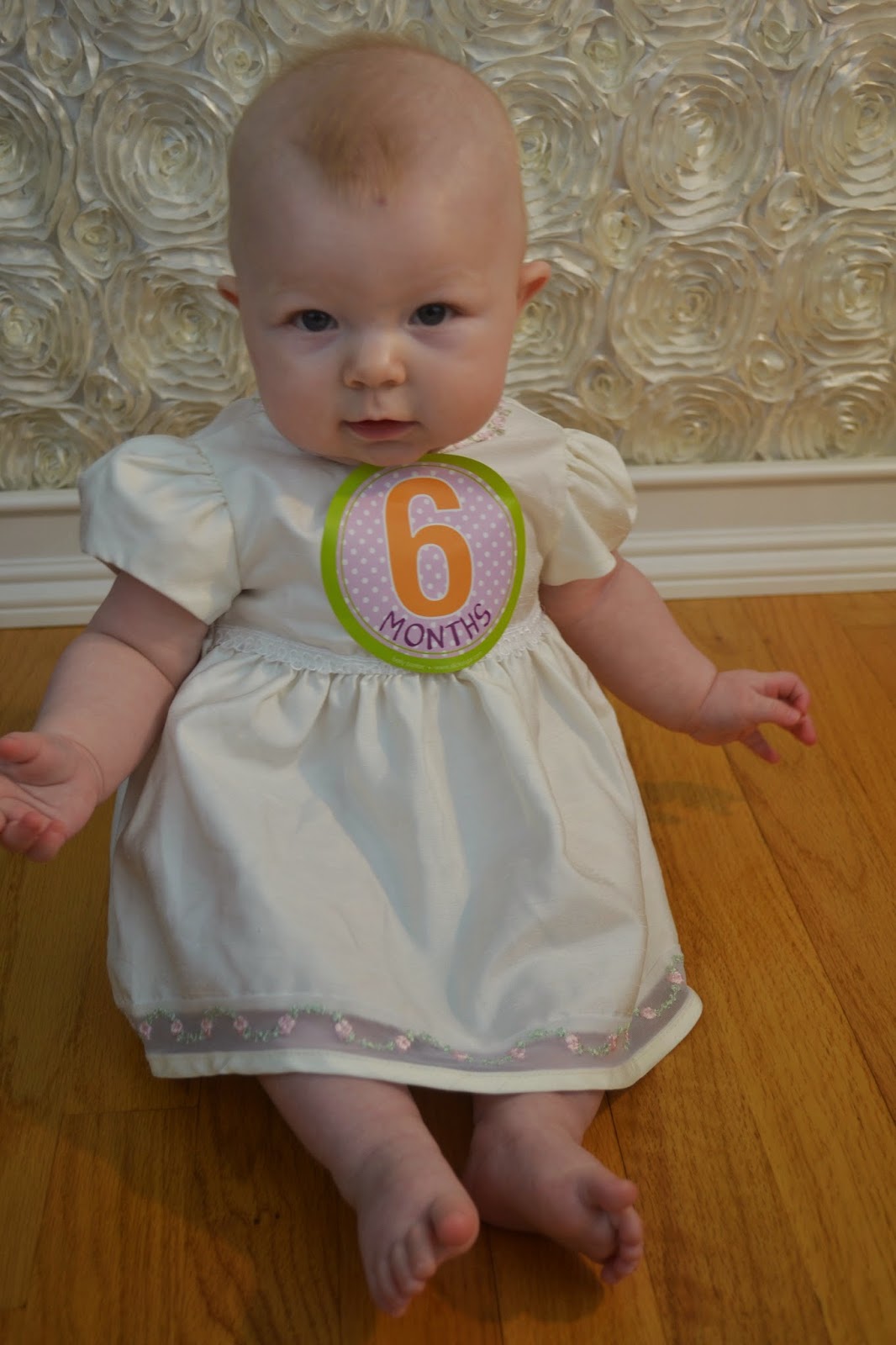 Half way to her first birthday already - happy 6 months baby girl