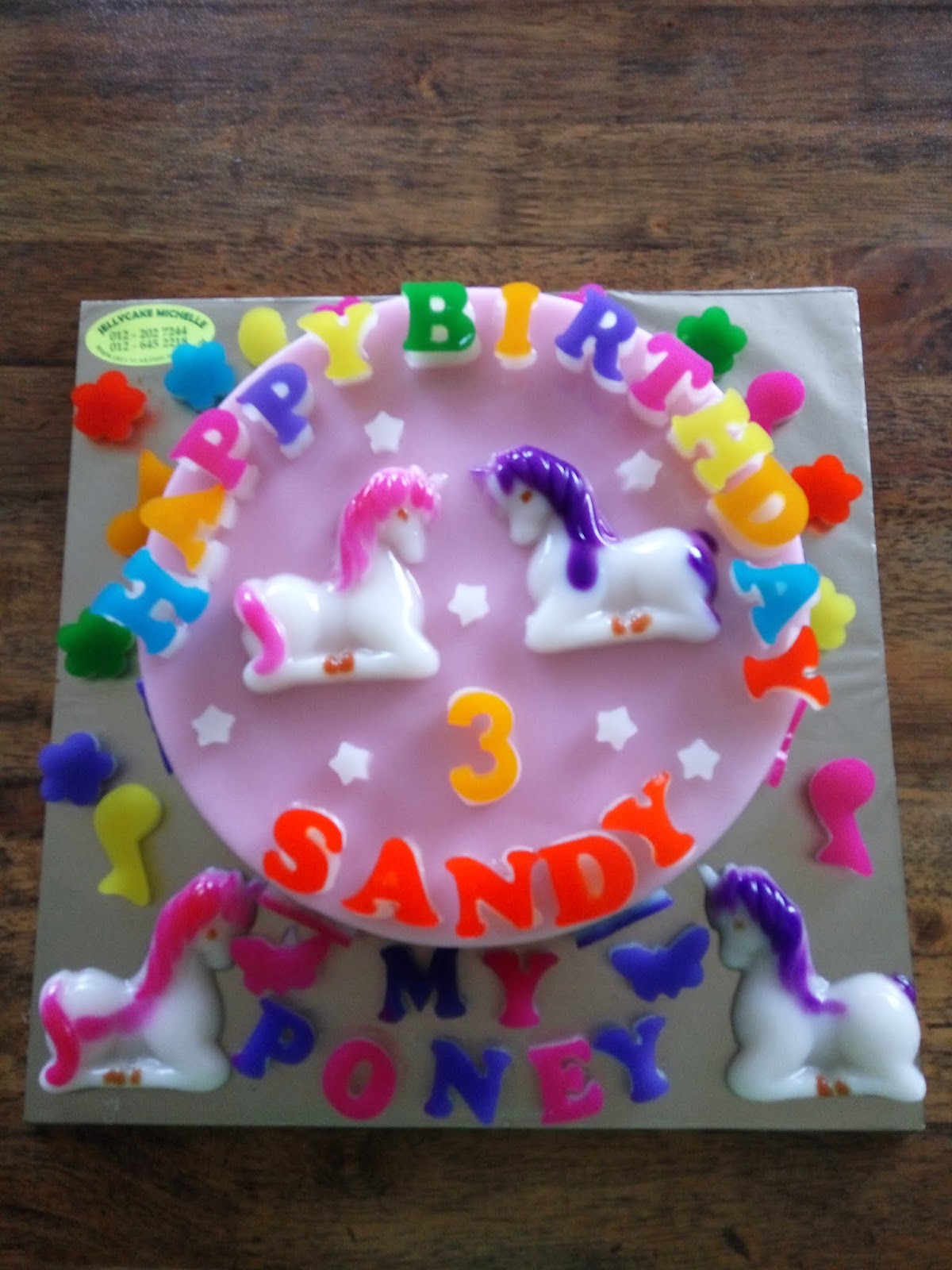 Jelly cake Home made Unicorn Jelly cakes